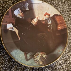 The Doctor and the Doll. Norman Rockwell decorative plate, 8.5”.